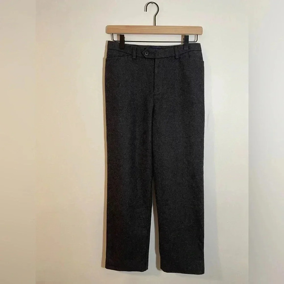 GAP Wool Blend Straight Leg Pants, Lined, Dark Gray Women’s Size 4 EUC - Picture 7 of 7